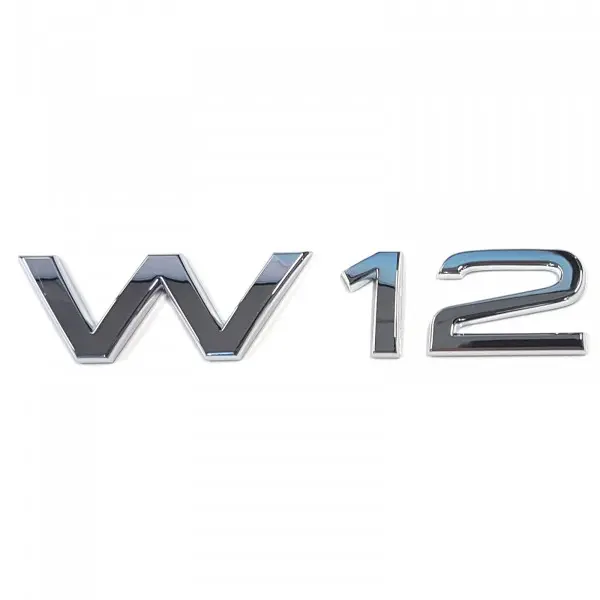 Emblem Audi W12 Glossy Chrome