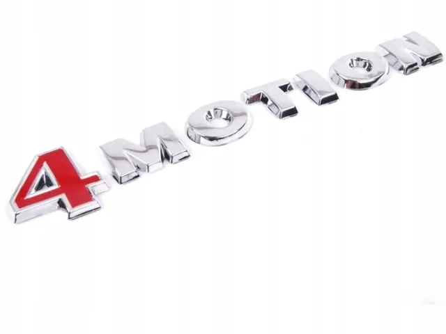 Emblem bakluke 4motion Red / Chrome