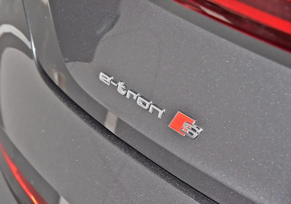 Emblem bakluke Audi e-tron S Silver Edition