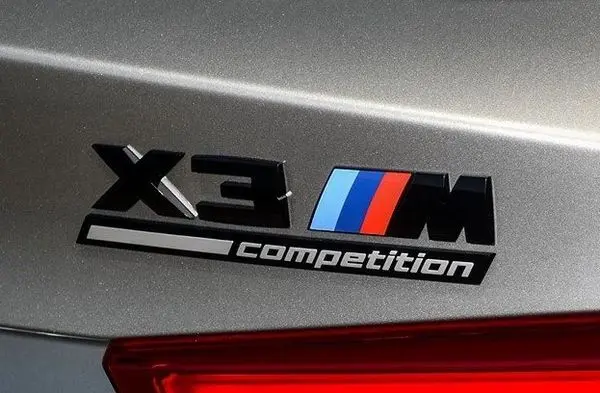 Emblem bakluke BMW X3 M Competition Black 