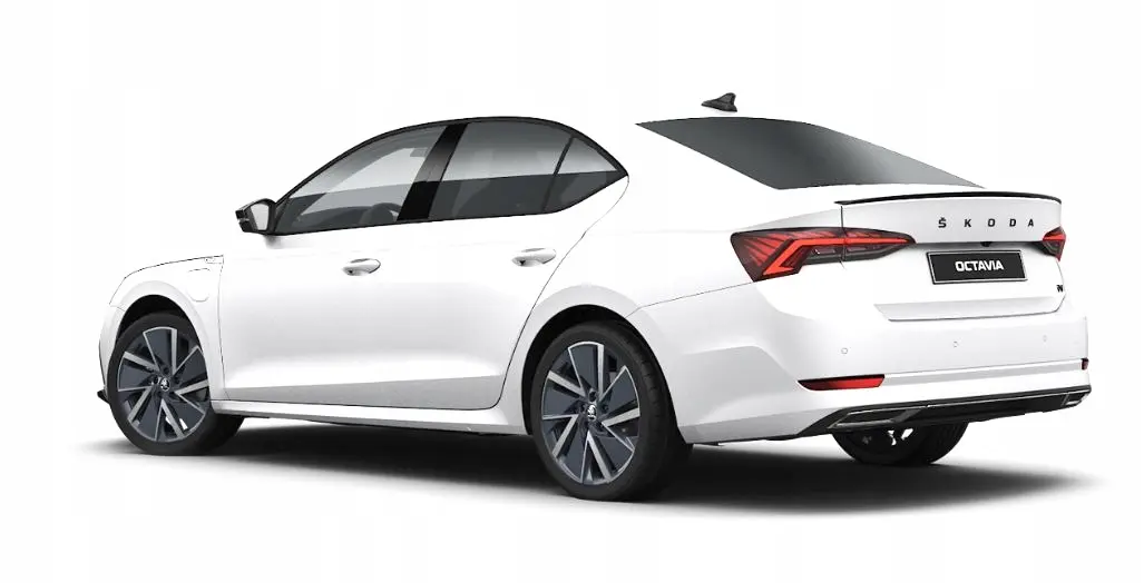 Emblem bakluke bokstaver Škoda Octavia IV 2019 ->  | Piano Glossy Black Image 2