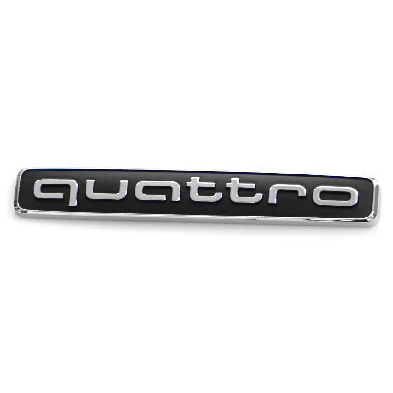 Emblem bakluke Quattro Audi Tuning Exclusive Silver and Black Edition – bilde 2