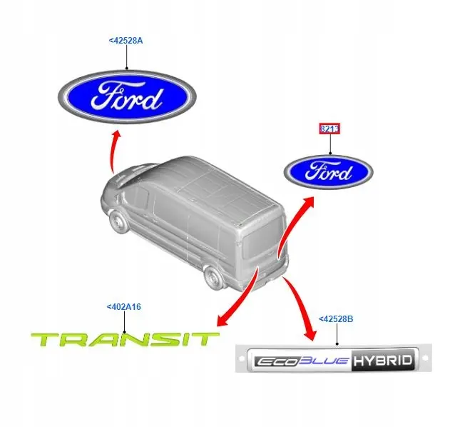 Emblem Ford Mondeo / Fiesta / Transit - 1 stk. – bilde 8