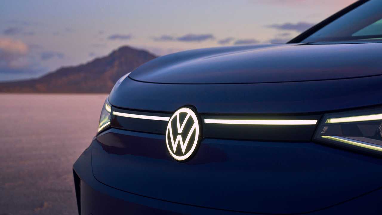 Emblem front pure white / schwarz VW ID.4 Image 1