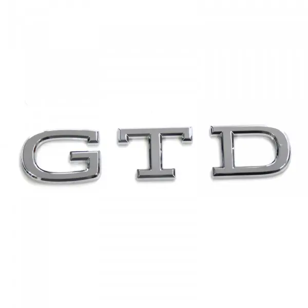 Emblem GTD VW Golf 8 GTD | Glossy Chrome