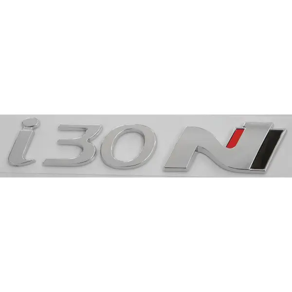Emblem Hyundai i30N | Chrome / Black / Red