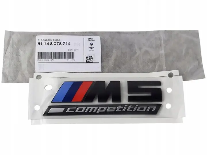 Emblem OEM BMW ///M5 Competition Black Edition Image 2