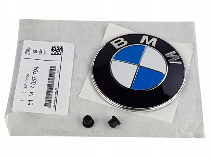 Emblem OEM BMW panser / bakluke - 1 stk. | D - Ø82mm