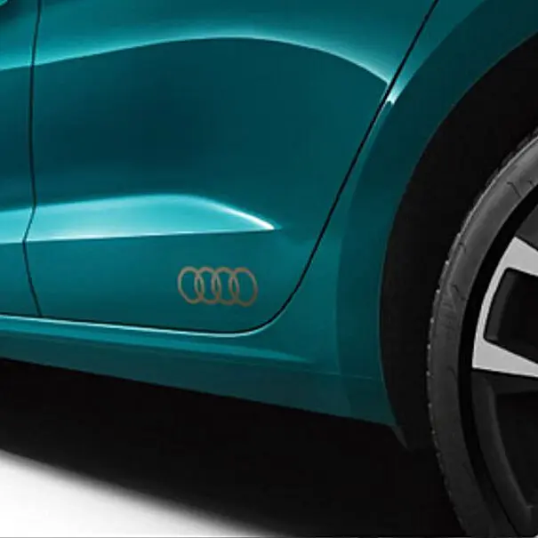 Emblem pyntefolie Audi Gold Bronze Ringer – bilde 2