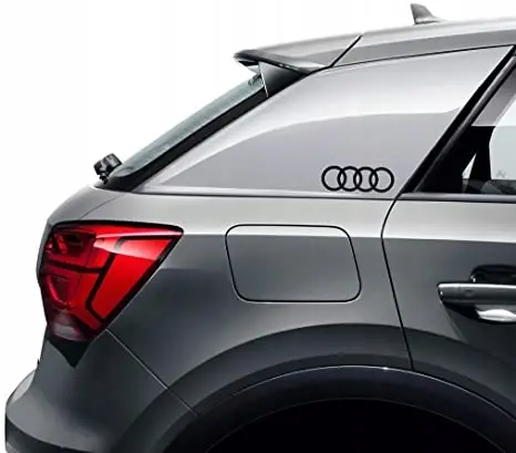 Emblem pyntefolie Audi ringer Black