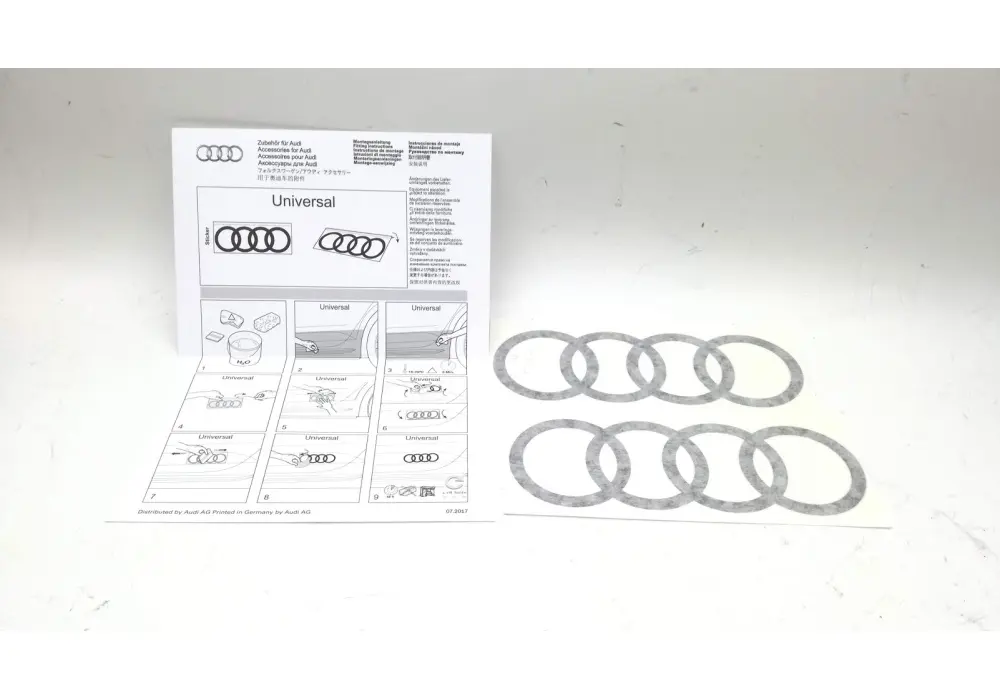 Emblem pyntefolie Audi ringer White – bilde 6