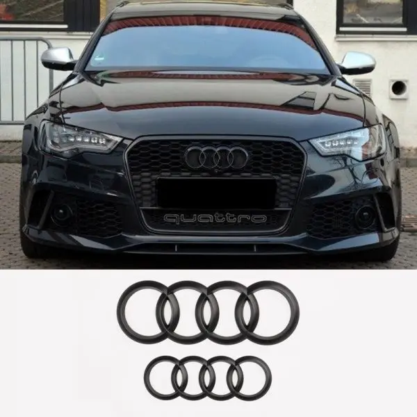 Emblem ringer Audi Black Edition (grill) Image 5
