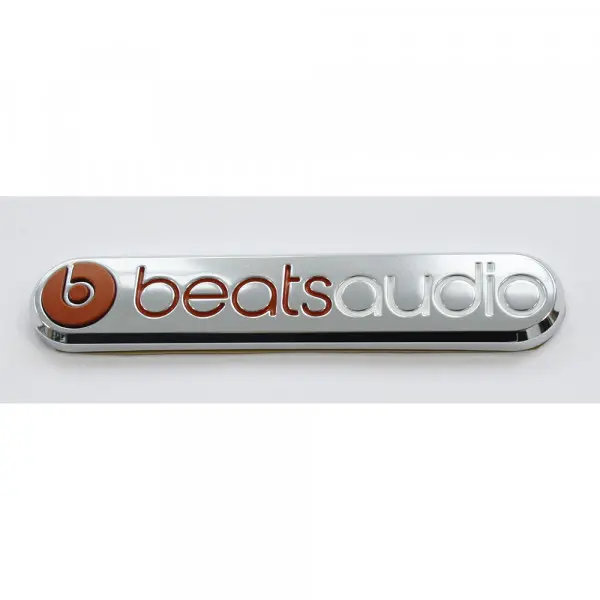 Emblem Seat beats audio | Glossy Chrome / Orange – bilde 2