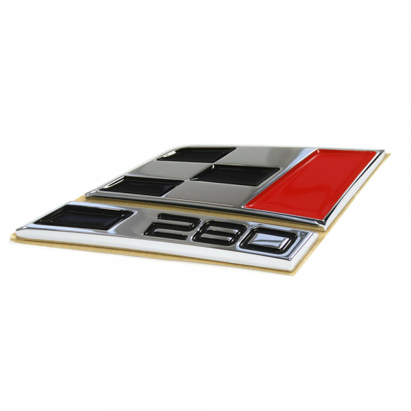 Emblem Seat Cupra 280 | Chrome / Red / Black