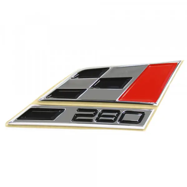 Emblem Seat Cupra 280 | Chrome / Red / Black – bilde 2