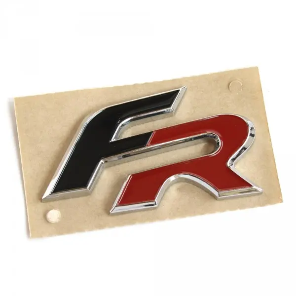 Emblem Seat FR | Chrome / Red / Black – bilde 2