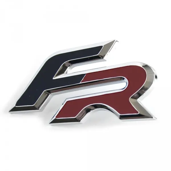 Emblem Seat FR | Chrome / Red / Black