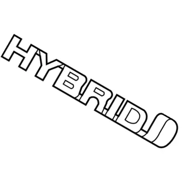 Emblem skjerm venstre Toyota RAV4 IV Hybrid 2015 - 2019 – bilde 4