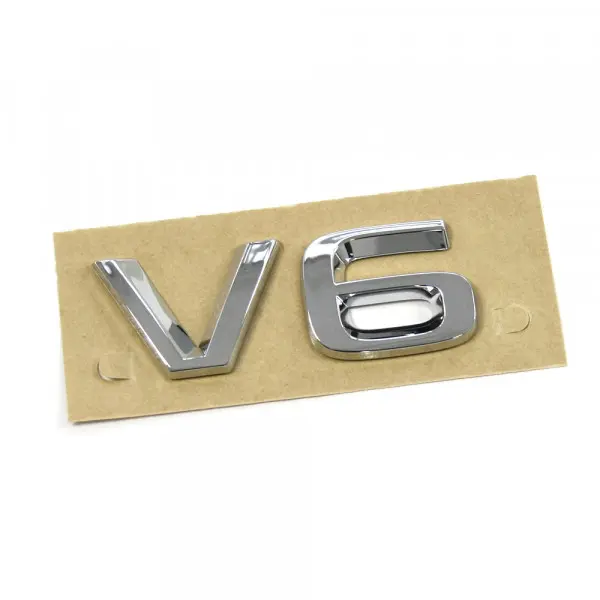 Emblem Skoda V6 | Glossy Chrome