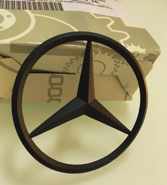 Emblem stjerne Mercedes-Benz W205 / W206 | Sport Black Matt Edition – bilde 3
