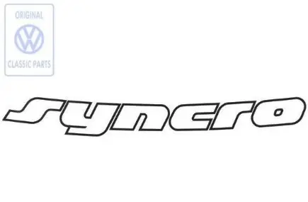 Emblem Syncro VW T4 1990-2004