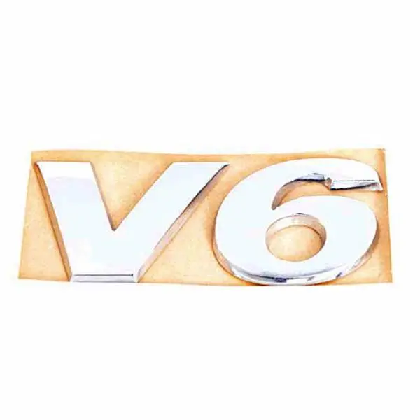 Emblem V6 VW Amarok 2017-> │ Glossy Chrome – bilde 4
