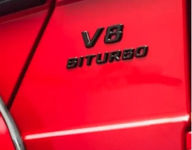Emblem V8 BiTrubo Mercedes-Benz | Sport Black Edition – bilde 2