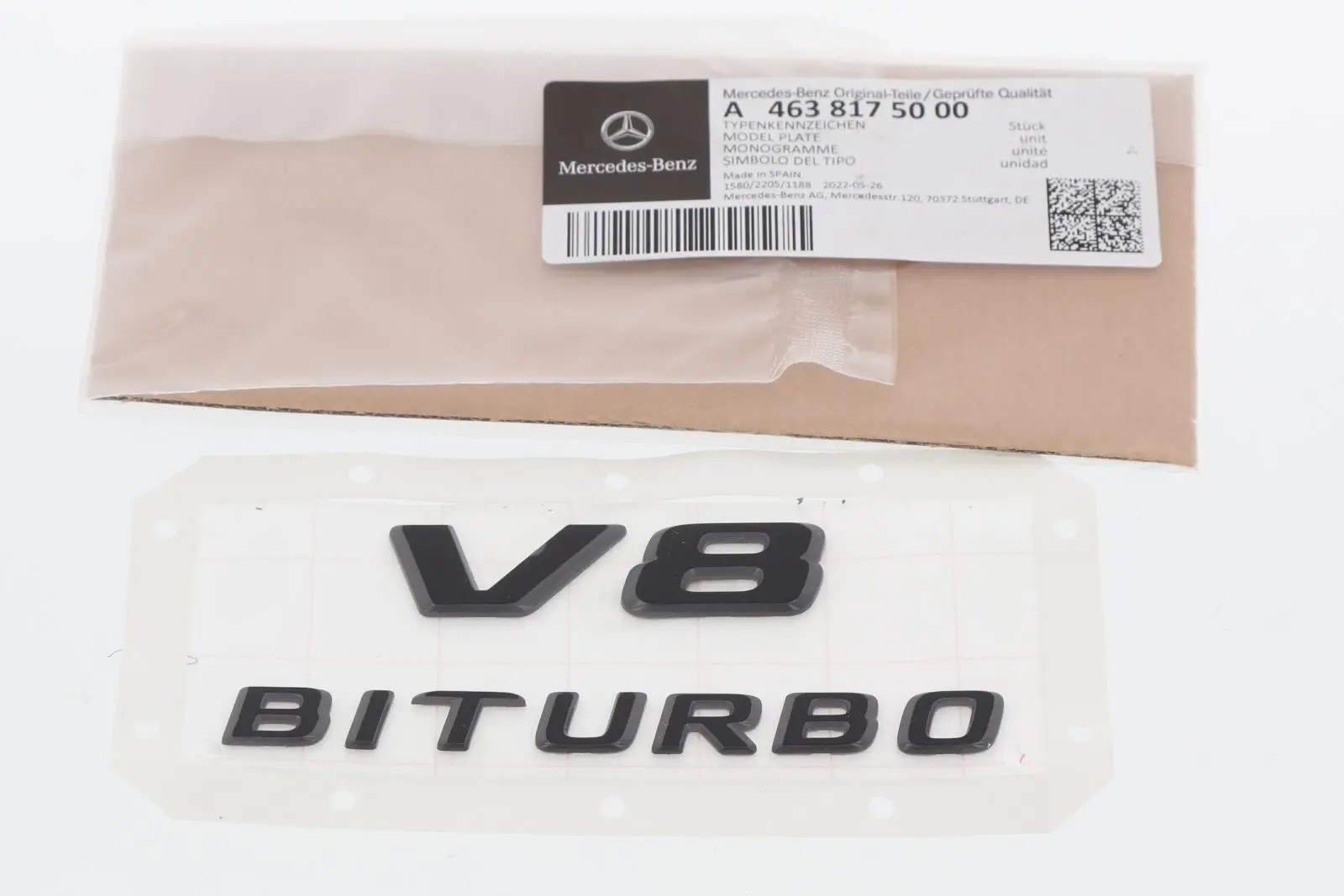 Emblem V8 BiTrubo Mercedes-Benz | Sport Black Edition – bilde 5
