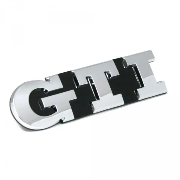 Emblem VW Golf 7 (5G-Facelift) GTI | Black / Glossy Chrome Image 1