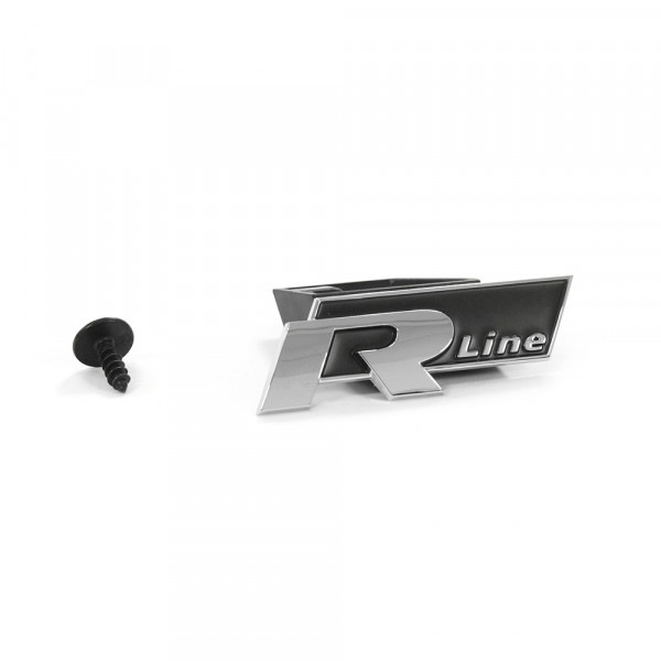 Emblem VW Golf 7 (5G Facelift) R-Line 2017 -> | Chrome / Black Image 1