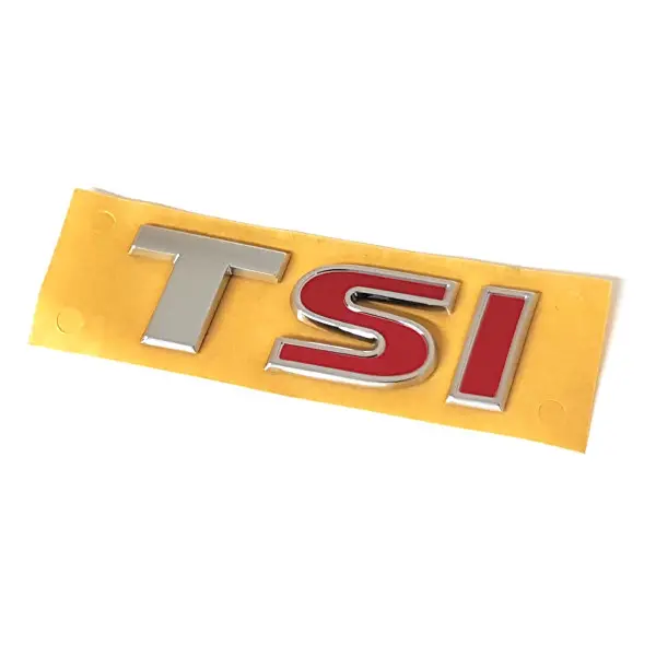 Emblem VW Golf 7 (5G) | Glossy Chrome / Tornado Red