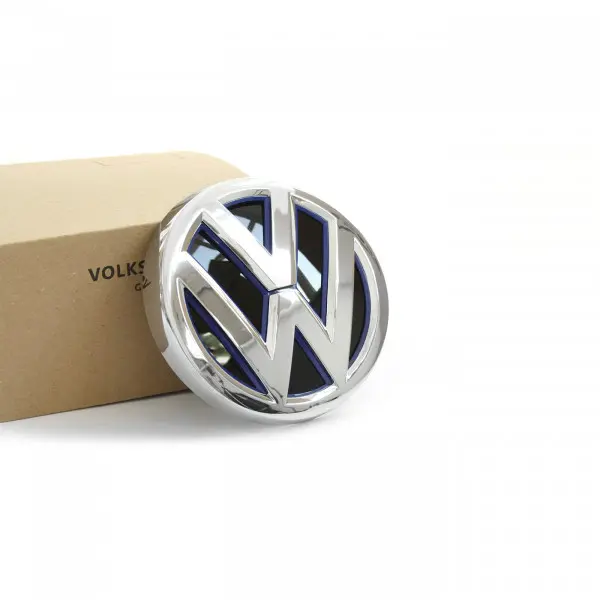 Emblem VW Golf 7 (5G) GTE 2013 - 2017 / VW e-Golf 7 (5GE) 2014 - 2020 | Chrome / Ultramarine Blue / Black Image 1