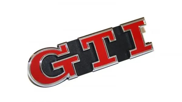Emblem VW Golf VII GTI | Satin Black / Special Chrome / Tornado Red