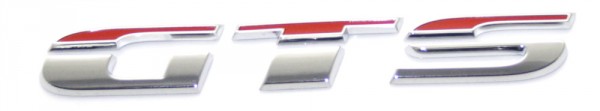Emblem VW GTS | Glossy Chrome / Flash Red – bilde 2