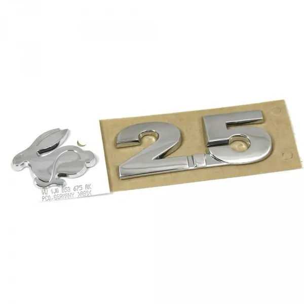 Emblem VW Rabbit 2.5 | Chrome