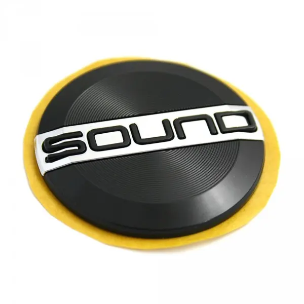 Emblem VW SOUND | High-gloss Black / Glossy Chrome Image 2