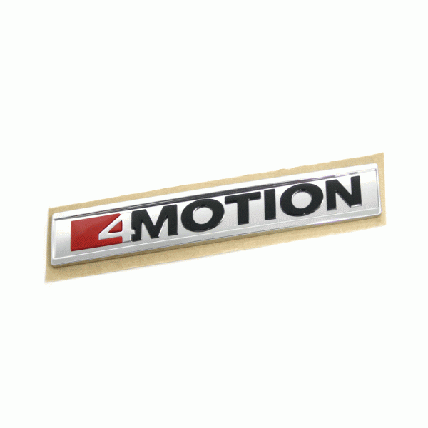 Emblem VW T6 4Motion | Black / Chrome / Aluminum / Tornado Red