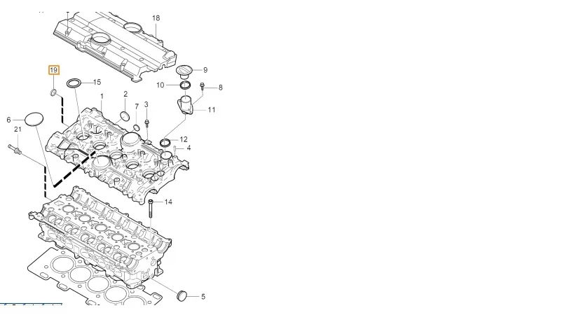 Endeplugg kamaksel Volvo Genuine® 960 S40 S60 S70 S80 S90 V40 V70 XC70 XC90 │ bensin – bilde 2