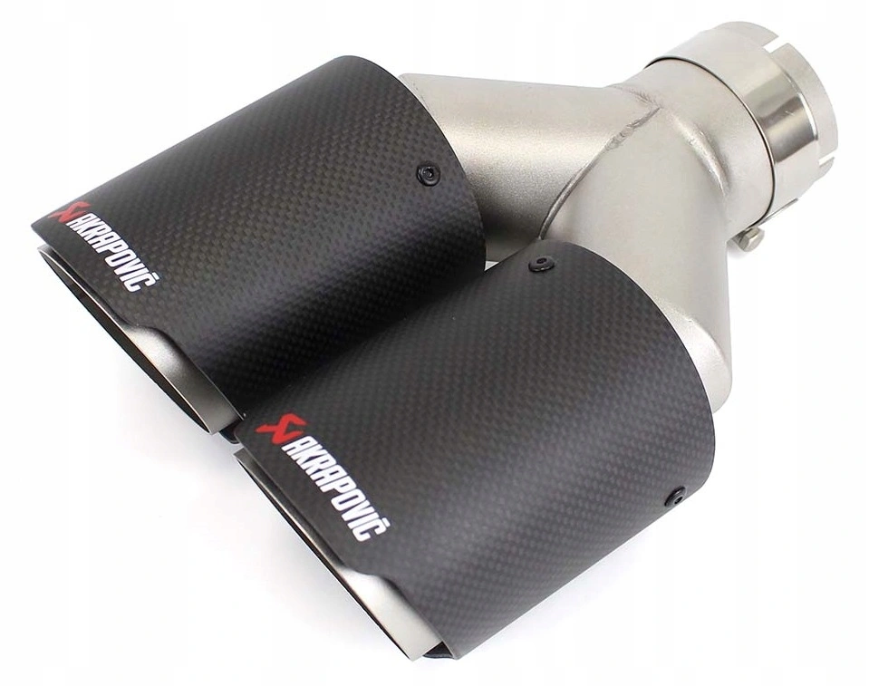 Endestuss Carbon Matt Akrapovič Racing Design │ Ø - 127 x 127 x 66 mm - sett 2 stk. – bilde 2