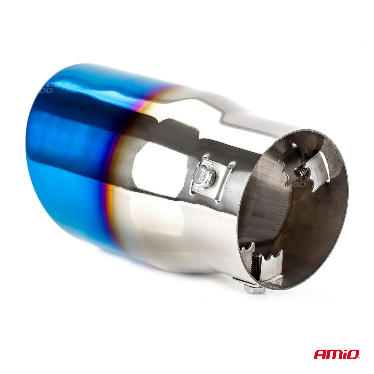 Endestuss MT 007BLC Chrome Blue Burnt Exhaust Rustfritt Ø - 90mm – bilde 2