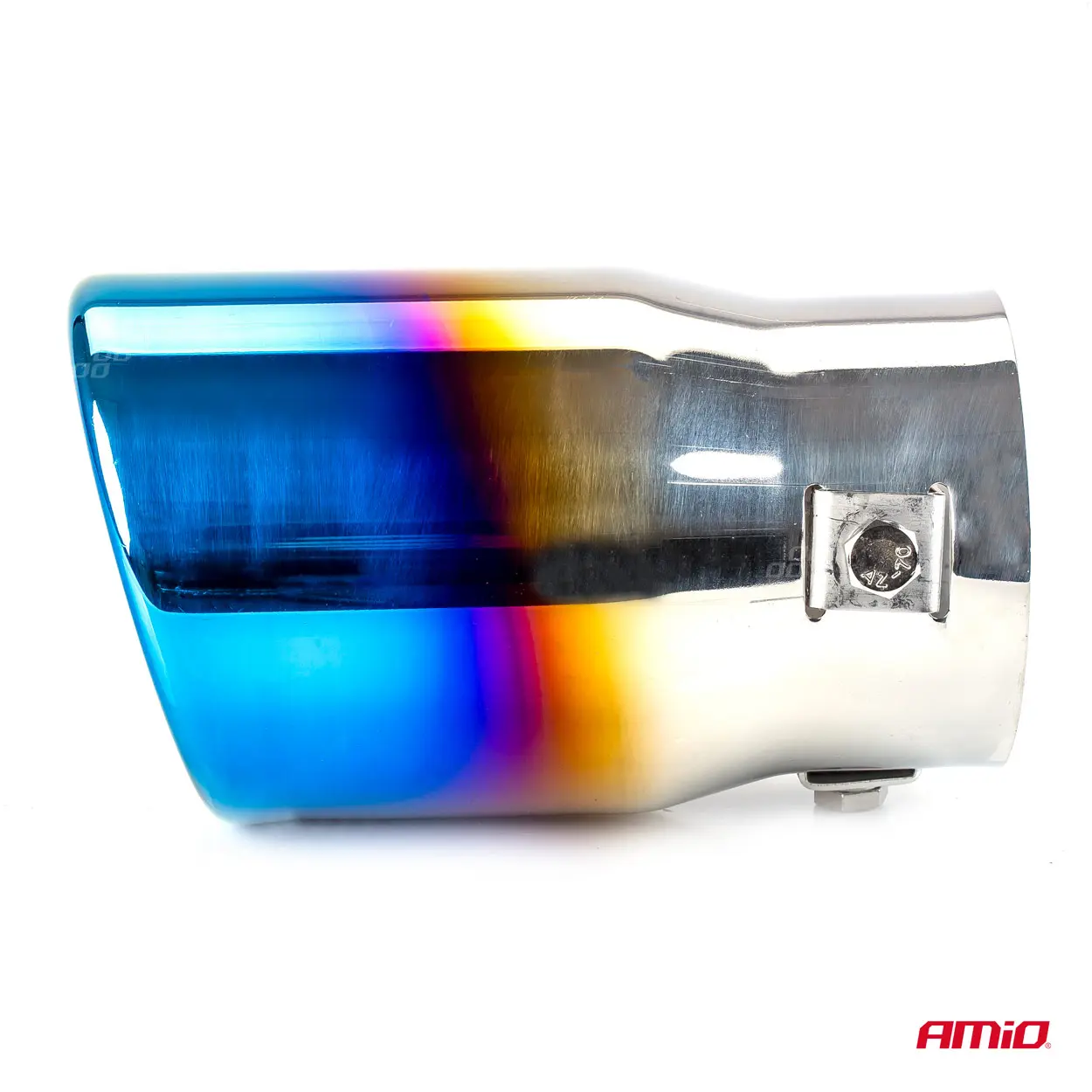 Endestuss MT 017BLC Chrome Blue Burnt Exhaust Rustfritt Ø - 76mm – bilde 3
