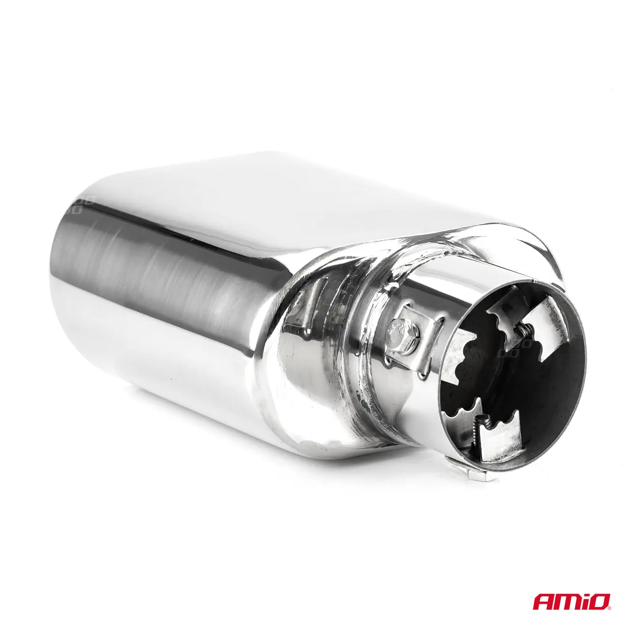 Endestuss MT 019 Chrome Rustfritt Ø - (122mm x 68mm) – bilde 2