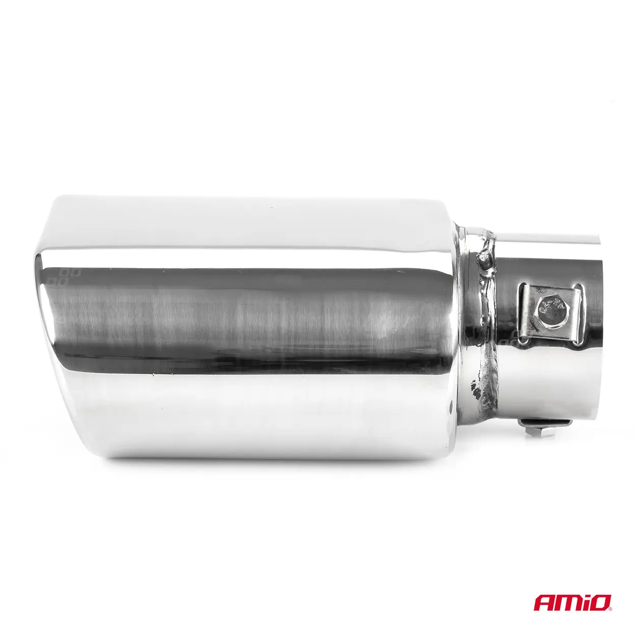 Endestuss MT 019 Chrome Rustfritt Ø - (122mm x 68mm) – bilde 3