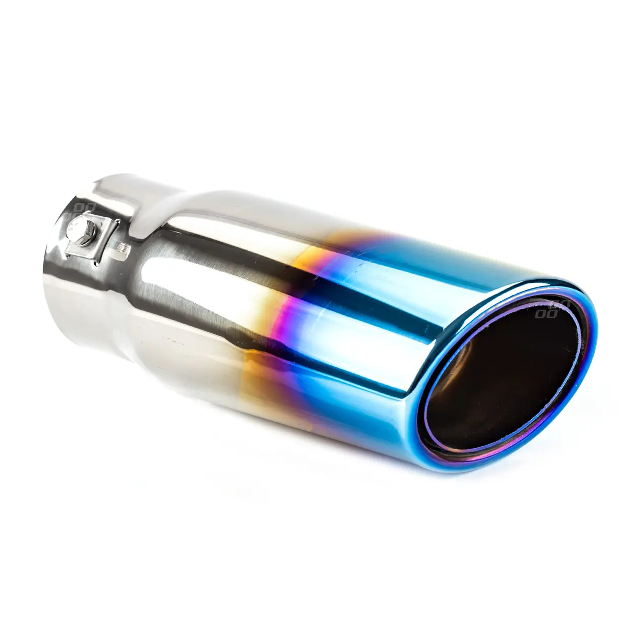 Endestuss MT 021BLC Chrome Blue Burnt Exhaust Rustfritt Ø - (86mm x 66mm)