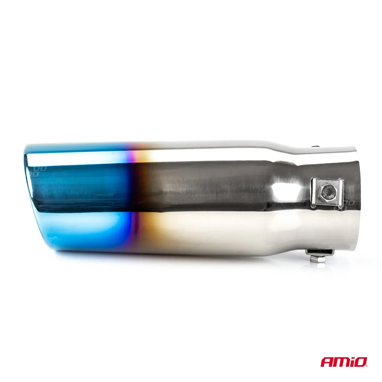 Endestuss MT 021BLC Chrome Blue Burnt Exhaust Rustfritt Ø - (86mm x 66mm) – bilde 3