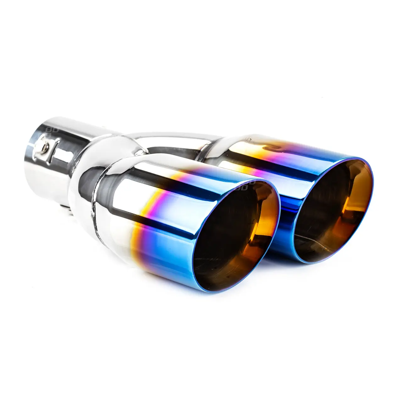 Endestuss MT 022BLC Chrome Blue Burnt Exhaust Rustfritt Ø - (76mm x 76mm) - (76mm x 76mm)