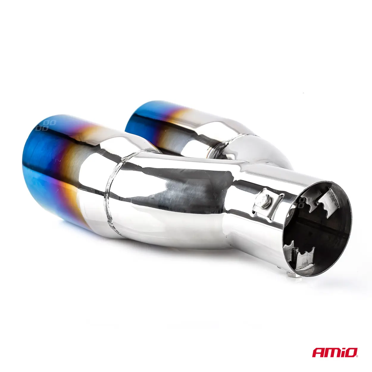 Endestuss MT 022BLC Chrome Blue Burnt Exhaust Rustfritt Ø - (76mm x 76mm) - (76mm x 76mm) – bilde 2