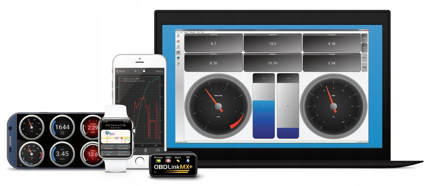 Feilkodeleser trådløs OBDLink MX+ Bluetooth OBD2 diagnoseadapter │ Android / iOS / Windows │ rask og stabil – bilde 6
