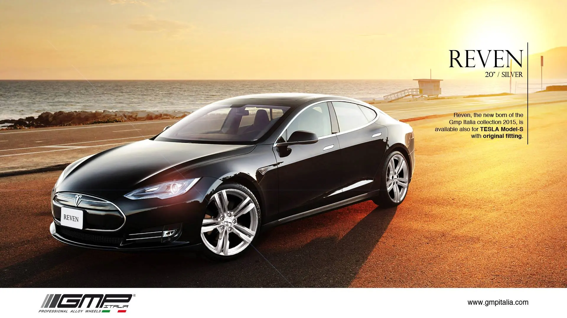 Felger GMP Italia Reven 19" Silver Gloss Tesla Model S / BMW Image 3