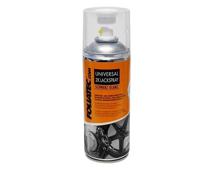 Felglakk Foliatec Rim Kit 2C Spray Paint | Spraylakk sett Black Glossy Image 2